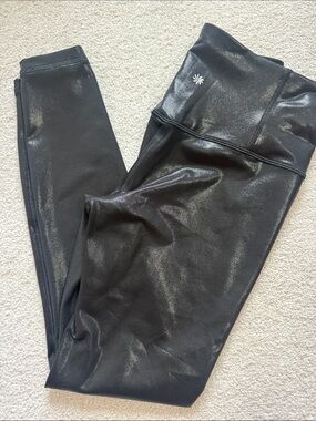 Women’s Athleta Shiny Black Leggings - High Waist